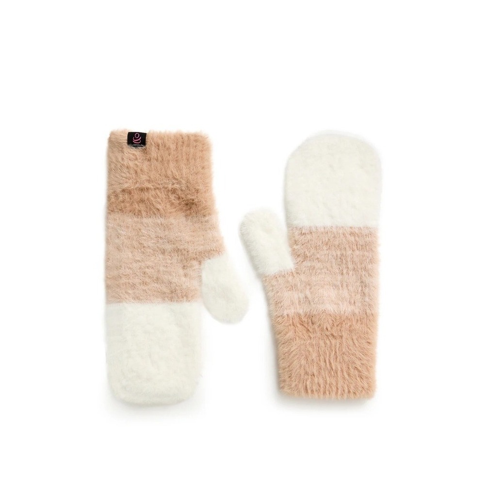 Cuddle Duds Mittens Gloves Fuzzy Striped Winter‎ Warm Cozy Womens